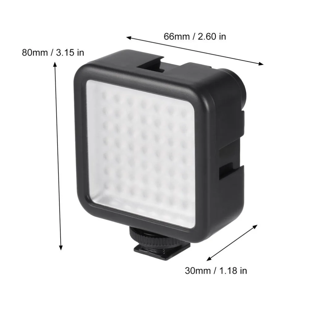 Фото вспышка GW49 Mini Pro Led-49 видео светильник 49 Led вспышка светильник для Dslr камеры видеокамера Dvr Dv камера светильник черный для gopro