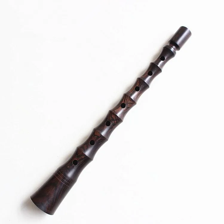 Suona Ebony Chinese Traditional Flute Dizi Musical Instruments 298mmin