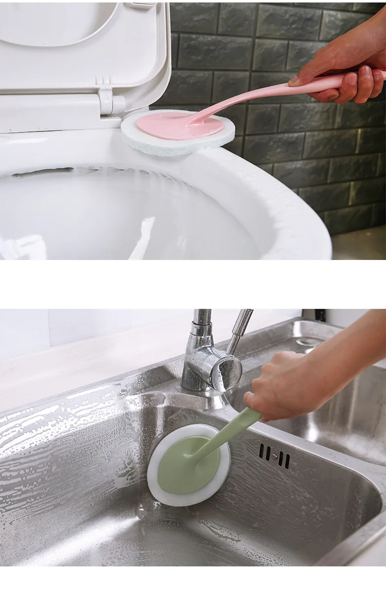 1 шт. ручная губка щетка для чистки ванной щетка для туалета кухонная щетка для удаления накипи кисть для рисования на стене Сменная Губка