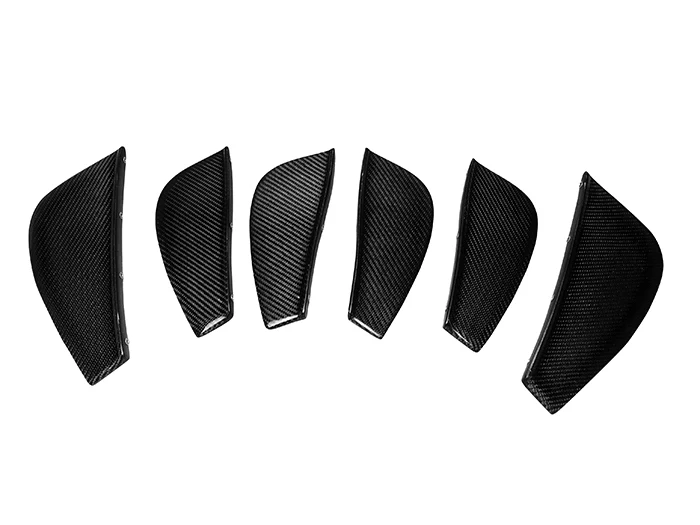 

For Ferrari 458 Italia Carbon Fiber DMC Style Rear Diffuser Fin Replacement Glossy Fibre F458 Under Panel Blade Kit Racing Trim