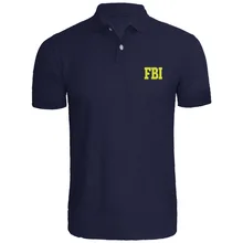 Мужские рубашки поло с вышивкой Fbi Federal Agent