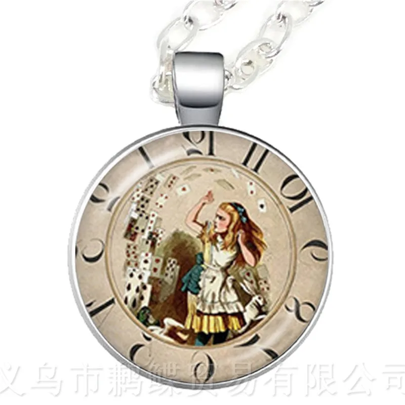 A Mad Tea Party Hatter March Hare сказочное искусство классическое ожерелье с подвеской Алиса в