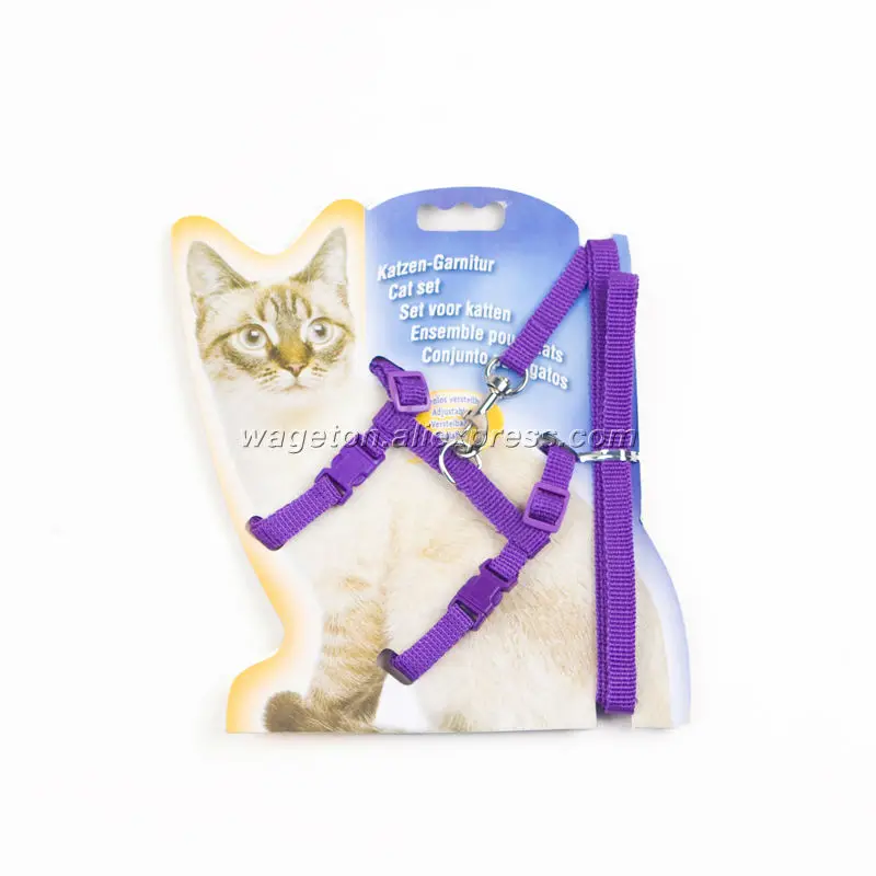 Новые поводки для животных регулируемые кошек жилет ошейник питомцев котята