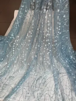 

best Quality African embroidered Lace Fabric S-101412 Tulle African French Lace Fabric