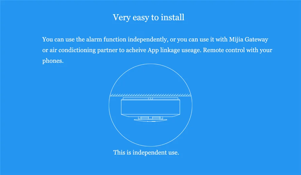 Xiaomi Mijia HoneyWell Smoke&Gas Alarm Detector Audible And Visual Alarm Work With Gateway Hub Smoke Detector Smart Home Remote (1)