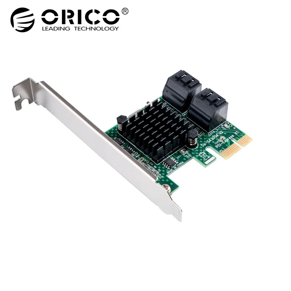 ORICO 4 Port SATA3.0 PCI-E Expansion Card 6Gbps PCI Express Controller Card To SATA III 3.0 Converter Expansion Card for PC ORICO 4 Port SATA3.0 PCI-E Expansion Card 6Gbps PCI Express Controller Card To SATA III 3.0 Converter Expansion Card for PC
