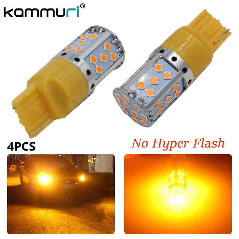 KAMMURI (4) Error Free No Hyper Flash Amber Turn Signal 7440 7444 992A