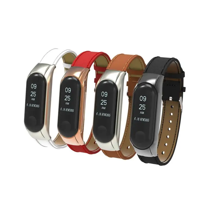 

Wrist Strap Bracelet for Xiaomi Mi Band 3 Replacement Wristband Strap + Metal Case Cover Smart Watch 18Jul10
