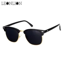 LeonLion-lunettes De soleil UV400 à semi-bords, verres classiques, polarisées De styliste et rétro, pour femmes/hommes