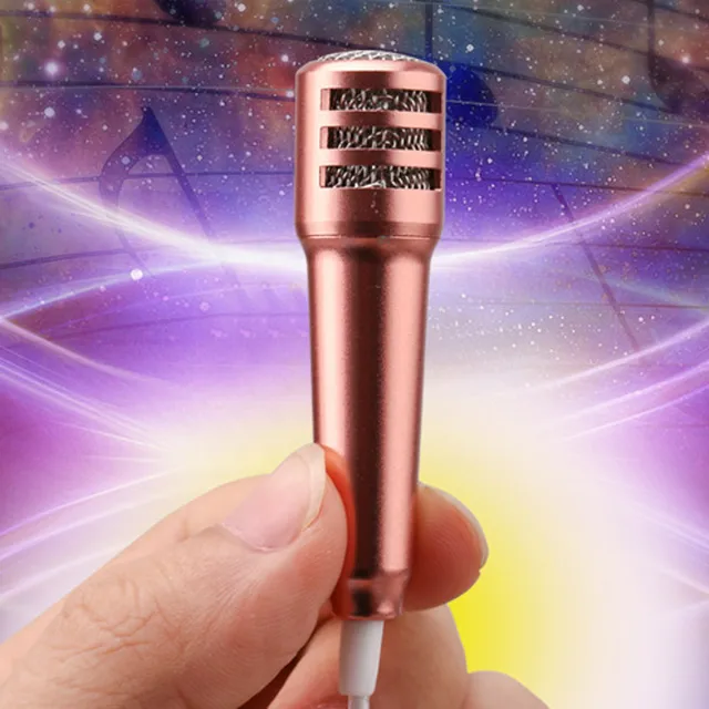 2018 Top Sale Mini Karaoke Condenser Microphone With Earphone For Phone Computer Mini Microphone With Earphone 3.5 plug