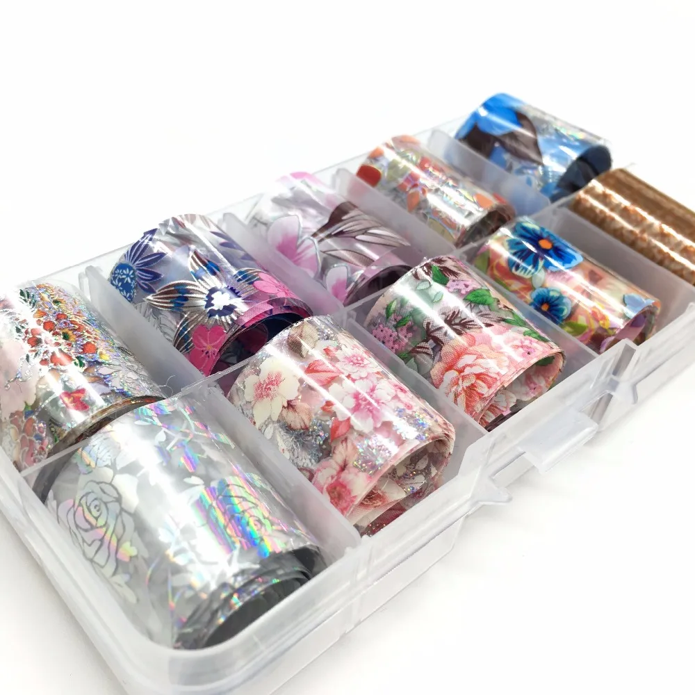 احباط لاصق الغراء الملونة زهرة مسمار احباط مجموعة 2.5*100 سنتيمتر مسمار ملصقا جيل للأظافر مسمار الفن أطقم مع ستار الغراء الاستنسل صائق