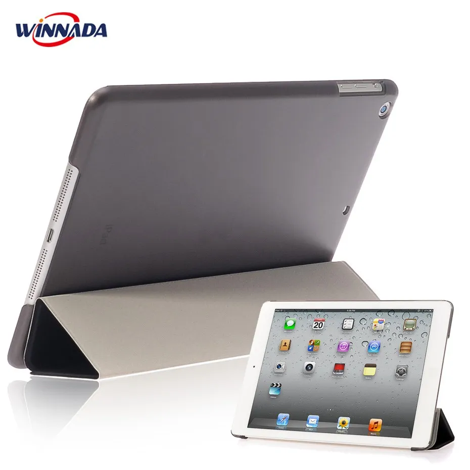 

New arrival Case for Apple ipad mini 1 / 2 / 3 ultrathin flip three foldings stand PU leather tablet PC Cover shell capa coque
