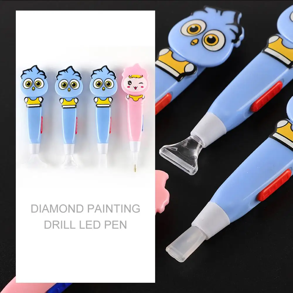 

Cartoon Diamond Painting Point Pen With Light Handicrafts Handmade Accessories Diamond Mosaic Cross Stitch Embroidery Painting