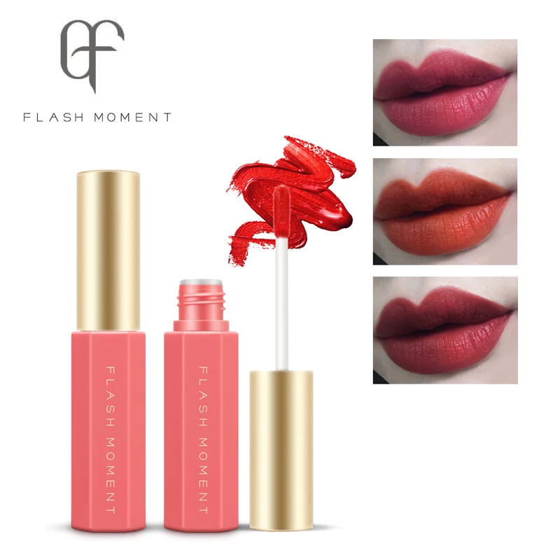 

FlashMoment Waterproof Matte Liquid Lipstick Velvet Glossy Lip Gloss Long Lasting Makeup Stick Nude Beauty Lip Tint Cosmetics