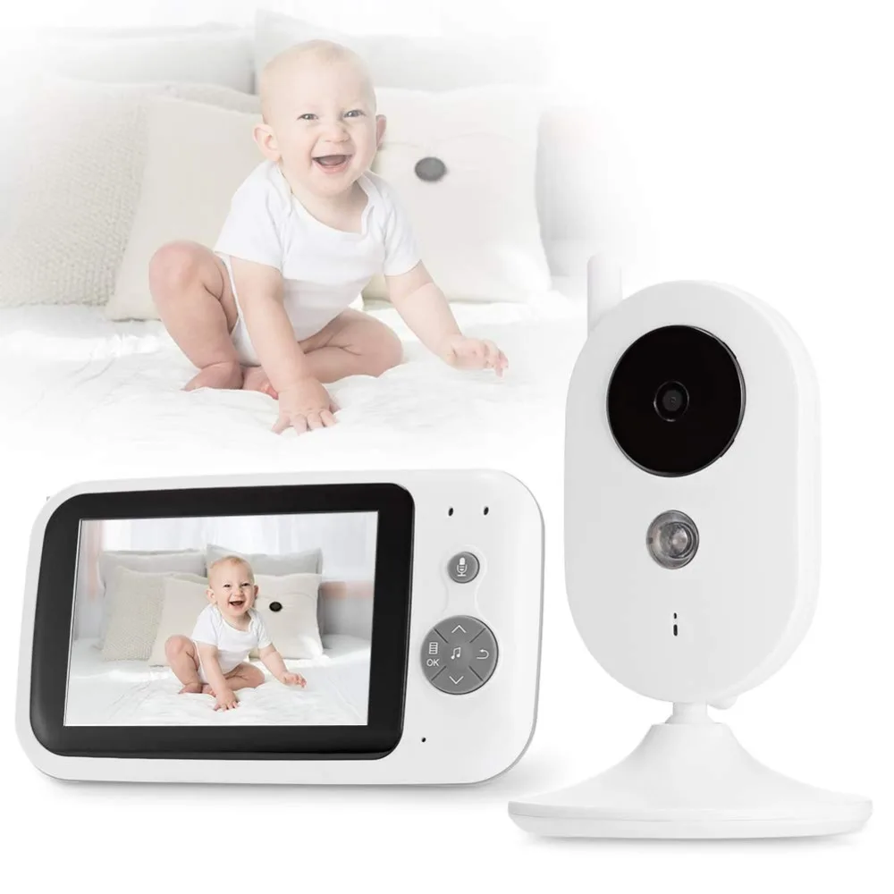 

303A baby phone camera vigila bebes 3.5 inch IR Night Vision Intercom Lullabies Temperature Monitor babyphone camera vigilabebes