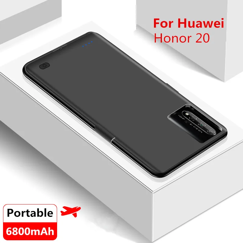 Чехол для зарядного устройства Huawei Honor 20 6800 мАч Расширенный чехол Pro