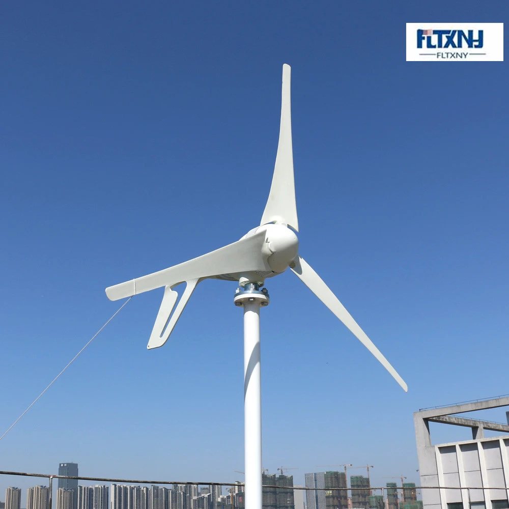 Turbina eólica de eje horizontal, generador pequeño de 5 aspas y 3 aspas para de alumbrado solar eólico, 400W, 12v/24v/48v| Generadores alternativos de energía| - AliExpress