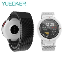 YUEDAER металлические миланские ремешки для часов для Xiaomi Huami Amazfit Verge 3 ремешок Магнитный адсорбционный браслет для Amazfit Verge 3