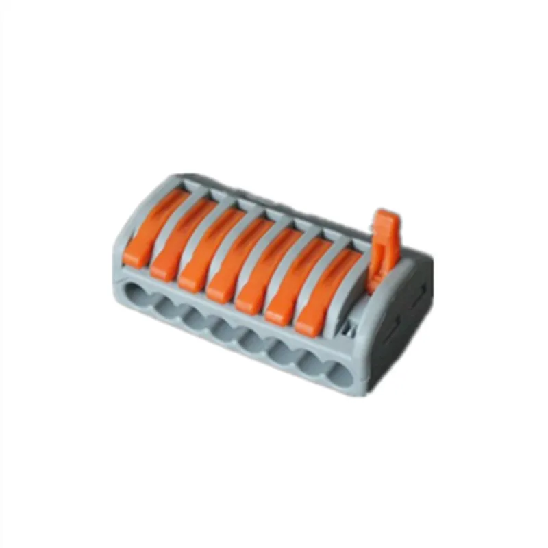 

5pcs PCT-218 PCT218 222-418 Universal Compact Wire Wiring Connector Connectors 8 pin Conductor Terminal Block With Lever