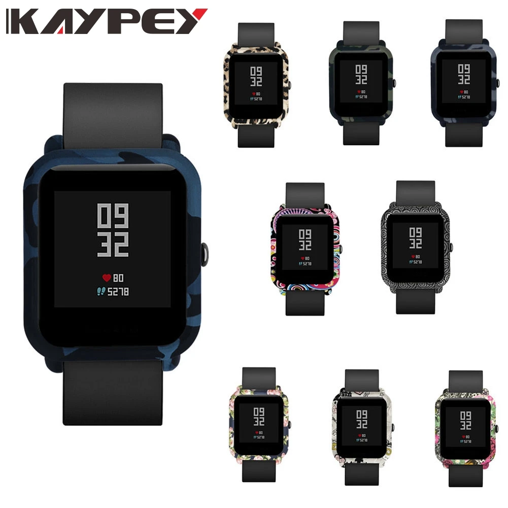

PC Camo Watch Protective Case Cover for Xiaomi Huami Amazfit Bip Bit youth Smart Watch Printing Replacement Protector Shell capa