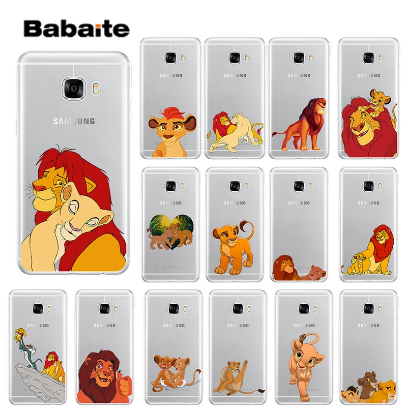 

Babaite The Lion King Best Coque Transparent TPU Soft Silicone Phone Cover for Samsung S5 S6 S6 edge Plus S7 S8 S8plus S9 S9plus