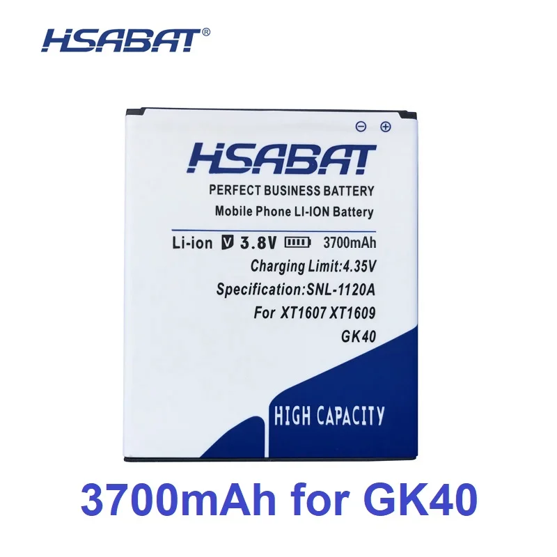 

HSABAT 3700mAh Battery for GK40 / MOT1609BAT / M0T1609BAT MOTOROLA MOTO G4 PLAY XT1600 XT1609 XT1607 free shipping