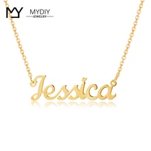 Именная подвеска под заказ именные ожерелья Три цвета для женщин Hanmade персонализированные ювелирные изделия подарок