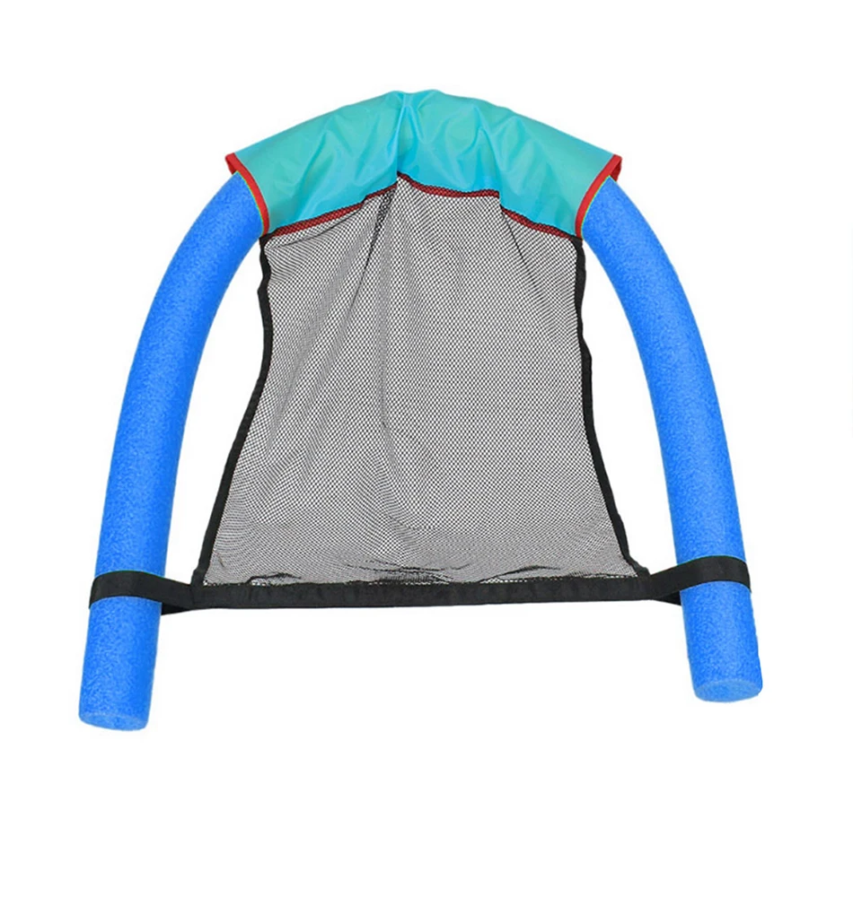 

1PCS grid Polyester Pool Noodle Sling Mesh Float Chair Net For Swimming Pool Party Kids Bed Seat Water Relaxation Net pocket 10