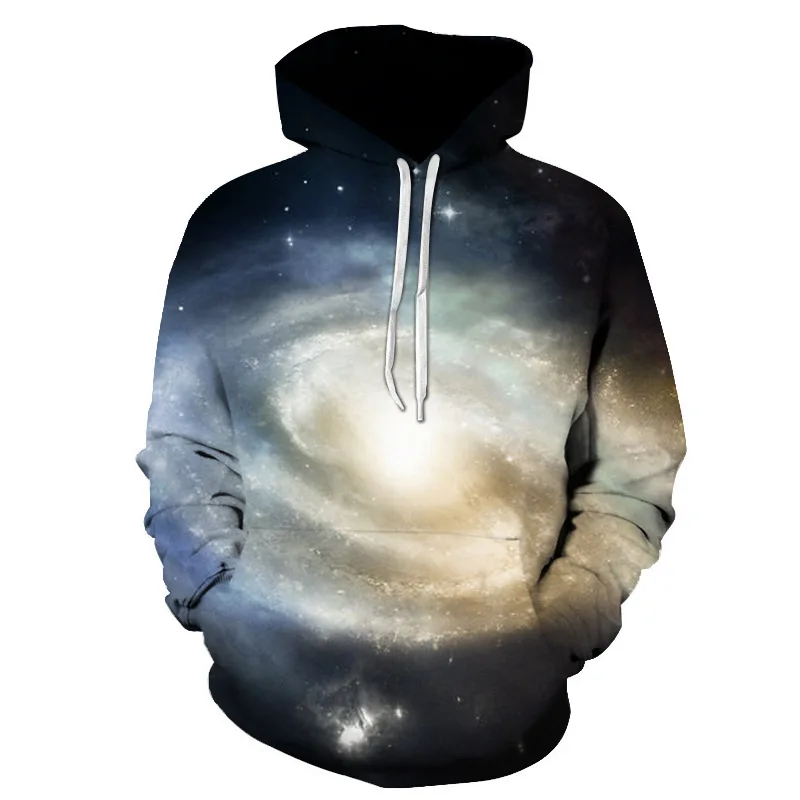 

New Style Hiphop Hoodies Sweatshirts Galaxy Space 3D Printing Pattern Autumn Hooded Women Hoodie Bts