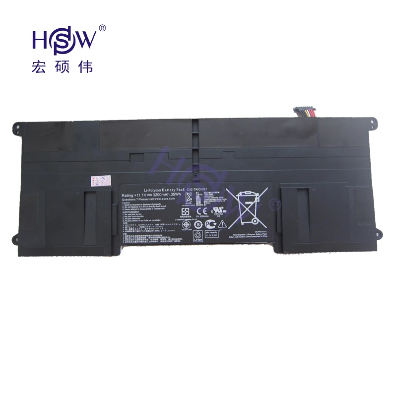 HSW Новый 11 1 В 3200 мАч 35Wh C32 TAICHI21 Батарея для Asus Ultrabook Taichi21 bateria Акку|battery for asus|asus