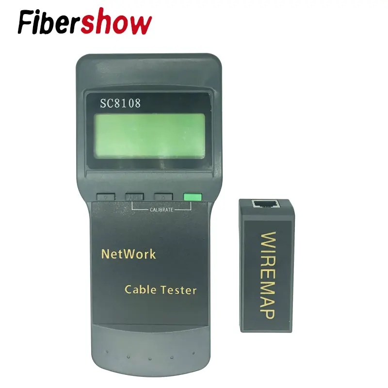 SC8108 Portable LCD Network Tester Meter&LAN Phone Cable Tester & Meter With LCD Display RJ45