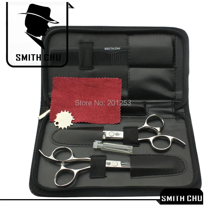 

6.0" Left Hand Cutting Scissors Thinning Shears Japan 440c Professional Left Hand Hair Scissors Sharp Edge Hair Razors LZS0071