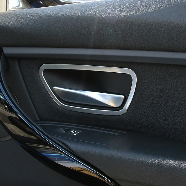 Cubierta de manija de puerta interior de acero inoxidable, protección de puerta interior, embellecedor de puerta, pegatina para BMW 216, 320, 328, F30, F34, F31, 2003-2012, 4 unidades Cubierta de manija de puerta interior de acero inoxidable, protección de puerta interior, embellecedor de puerta, pegatina para BMW 216, 320, 328, F30, F34, F31, 2003-2012, 4 unidades