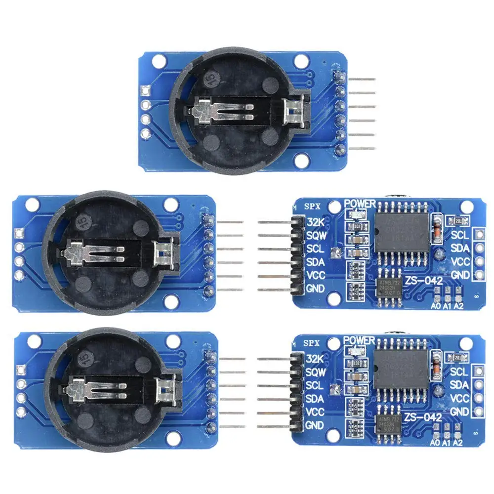 

5Pcs DS3231 AT24C32 IIC High Precision RTC Module Clock Timer Memory Module for Arduino