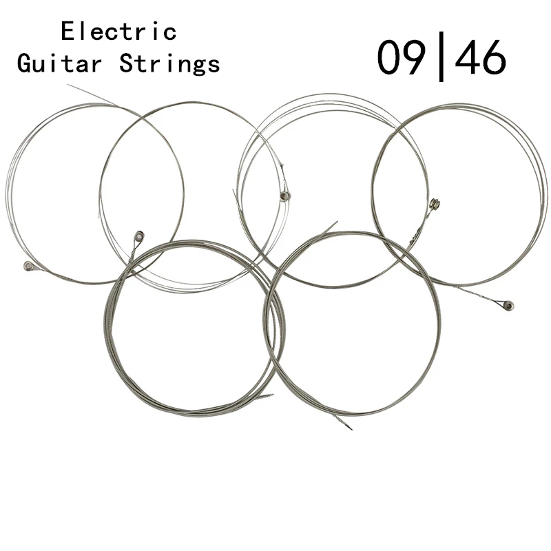 

Electric Guitar Strings 009 Silver Pure Nickel Strigning stringed instrument Vacuum Packing 1set Strings