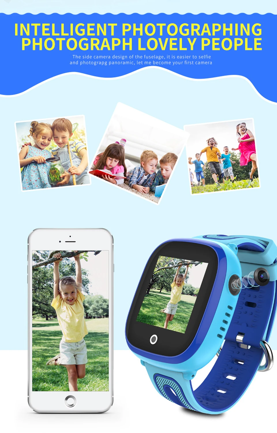Chiclits Kids Smart Watches GPS LBS Positioning Safe Smart Watche SOS Call Voice calls Anti-lost  IP67 Waterproof Smartwatch DF31G (31)