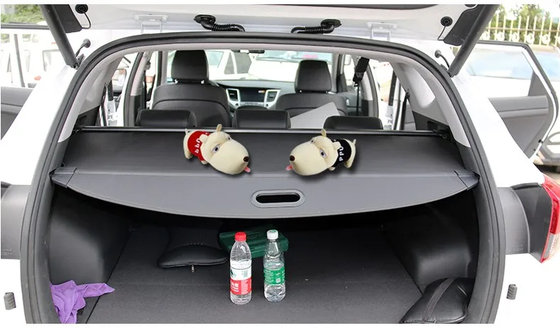 Для HYUNDAI Tucson задний багажник Грузовой чехол щит безопасности высокого качества черный бежевый авто аксессуары
