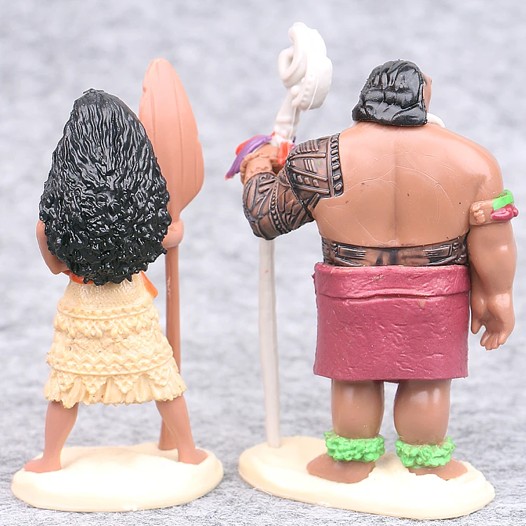 Disney игрушки 5 шт./компл. 6-10 см с изображением Моаны, Мауи главный Tui Тала Heihei Tamatoa куклы ПВХ Экшн фигурки Brinquedos