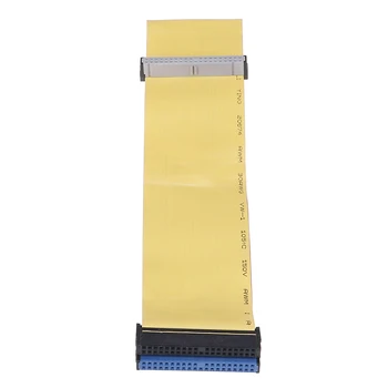 

40 Pins 80 Wire PATA/EIDE/IDE Hard Drive DVD Ribbon Cable Yellow 40cm For Dual Devices Telecom Parts
