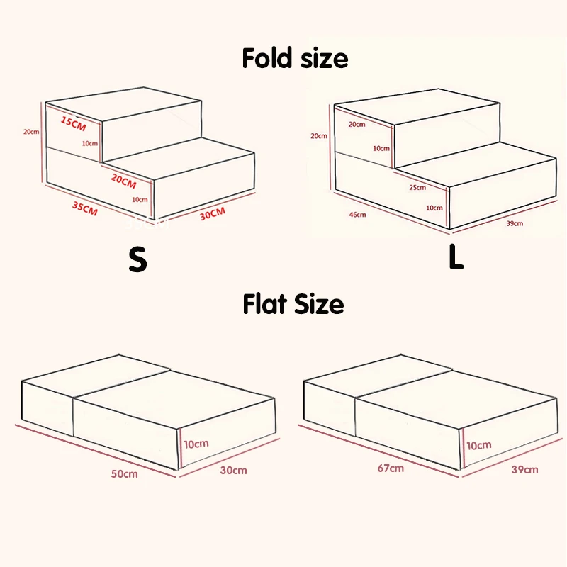 Складная Лестница-кровать для домашних питомцев, милые лестничные кроватки, сеточный дышащий кроватьиз 2 лестниц для собак кошек, Товары для собак кошек, съемная Кровать подушка
