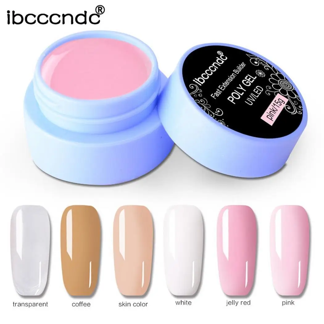 

1pcs Professional Builder Gel French Manicure Nails Art Nail Gel UV Soak Off UV Builder Glue Extension