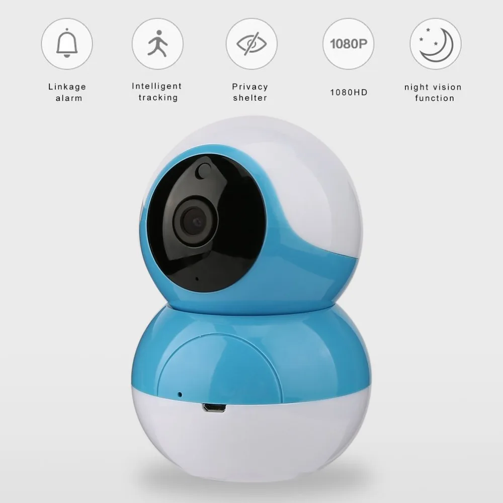 

Wi-Fi Smart IP Camera PTZ HD Home Baby Monitor Surveillance Camera Security Night Vision P2P Network Video Camera
