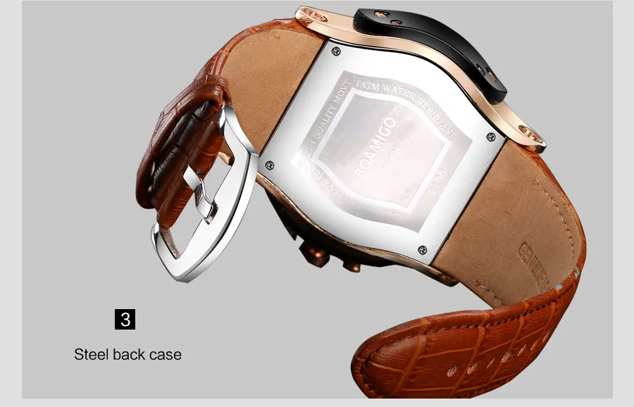05High Quality Watches BOAMIGO Brand Mens Army Watch Leather Band Water Resistant Auto Date Relogio Masculino De Luxo Alloy Case   (3)