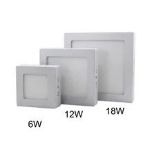 Затемнения 6 W 12 W 18 W 24 W площадь светодиодный Панель свет светодиодный потолочная поверхность светильники AC85-265V светодиодный потолочный светильник для украшения