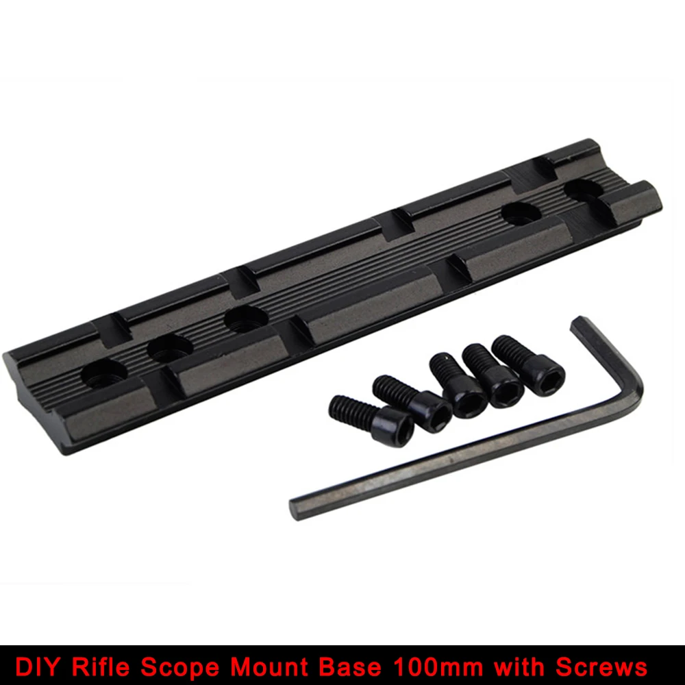 Universal Tactical DIY Rifle Scope Mount Military 100mm Picatinny