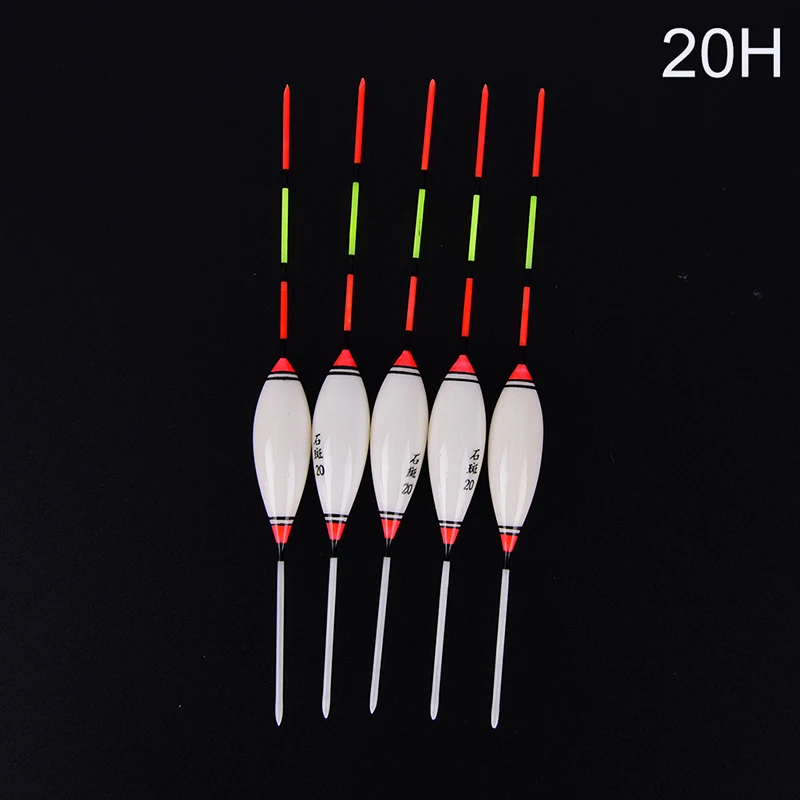 

5pcs/lot Fishing Floats Balsa Flotteur Peche Shallow Water & Ice Groupers Floating Bobbers 5 Models Fishing Accessories