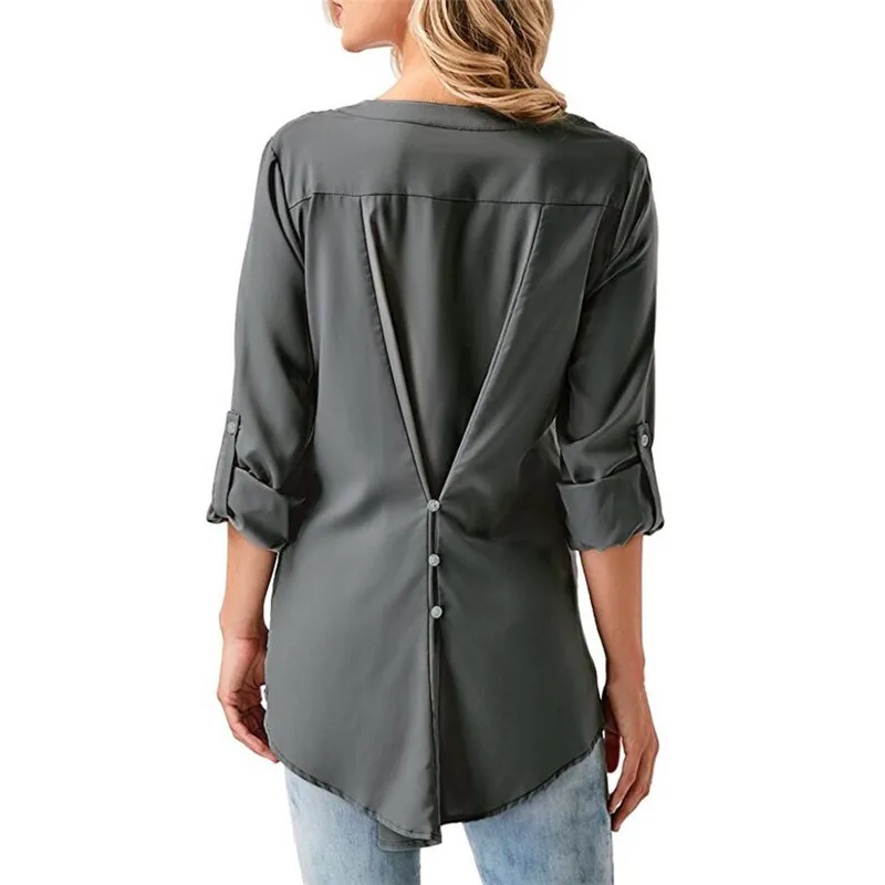 Lace Chiffon Blouses Shirts new Summer Women Tops Fashion Office 2019 Shirts Casual 2019 Sleeve Tops Plus Size 3XL Blusas