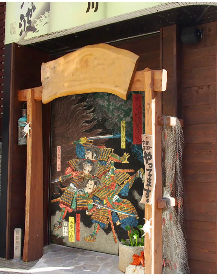 Япония Фреска бумага Prajna ukiyo-e тату магазин украшения Фреска японская культура художественный фон стены Студия Обои