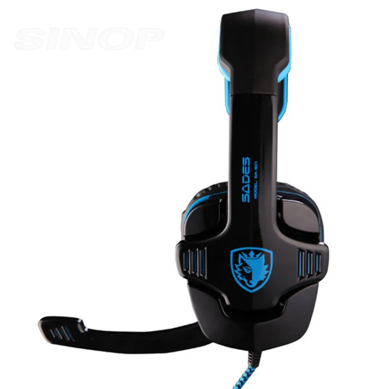SADES SA-901 Computer Gaming Headphones USB 7.1 Surround Stereo Deep Bass Game Earphone Headset with Mic for PC Gamer (4)