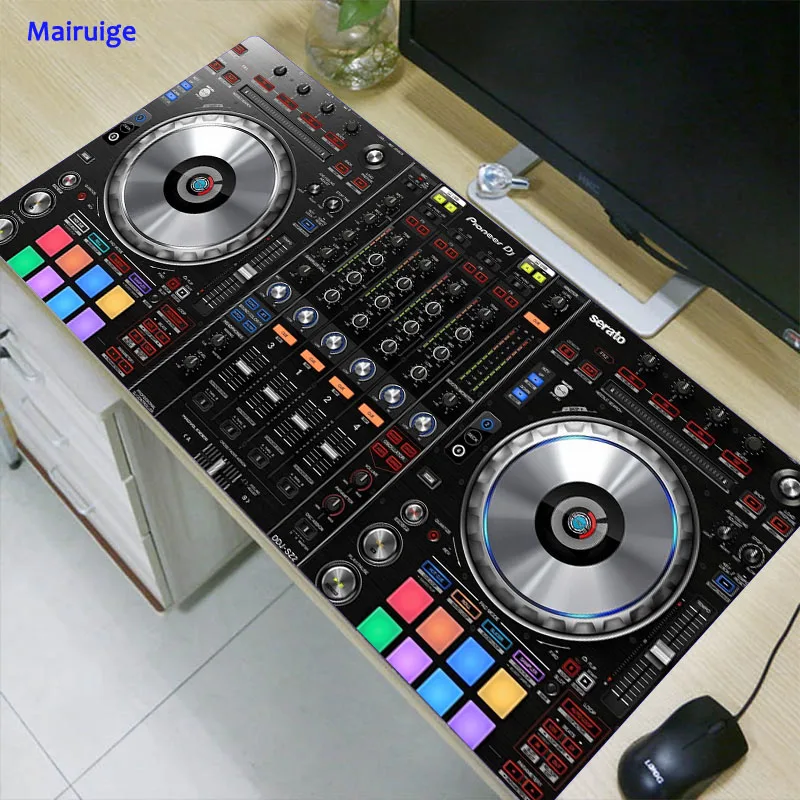 

Mairuige Print DJ Controller Large Seam Edge Thickening Mouse Pad Computer Game Best Mouse Pad